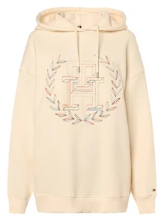 Tommy Hilfiger Damski sweter z kapturem Kobiety Bawełna biały jednolity, L - Swetry damskie - miniaturka - grafika 1