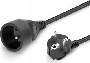 Montis Przedłużacz sieciowy wtyk-gniazdo 20m czarny MT117B-20 MONTIS - Przedłużacze i rozgałęźniki - miniaturka - grafika 1