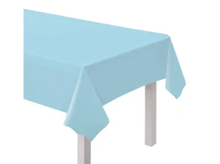 Obrus papierowy błękitny - 137 x 274 cm - 1 szt. - Dekoracje i nakrycia stołu na imprezę - miniaturka - grafika 1