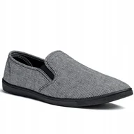 Trampki męskie - Axim Wsuwane Trampki męskie 9TE23904S szary rozmiar 42 - miniaturka - grafika 1