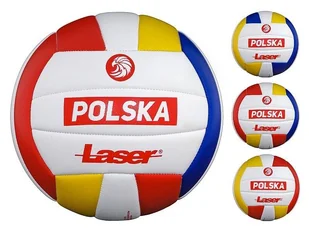Piłka siatkowa Laser Polska Mix - Piłki dla dzieci - miniaturka - grafika 1