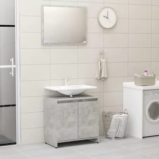 vidaXL vidaXL Zestaw mebli łazienkowych, szarość betonu, płyta wiórowa 8720286016022 - Meble łazienkowe - miniaturka - grafika 1
