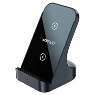 Ładowarki do telefonów - Acefast Ładowarka indukcyjna 15W bezprzewodowa Qi podstawka stojak na telefon szara E14 - miniaturka - grafika 1