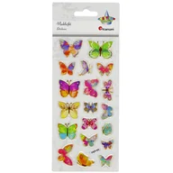 Zabawki kreatywne - Naklejki wypukłe z żywicy epoksydowej motyle 19szt Nowa - miniaturka - grafika 1