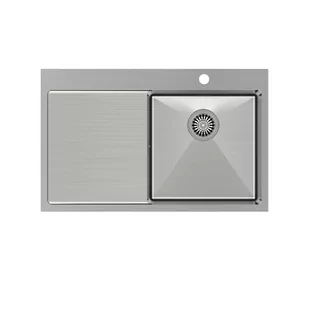 QUADRON RUSSEL 111 stal szczotkowana INOX komora PRAWA | HB7912-RBS - Zlewozmywaki - miniaturka - grafika 1