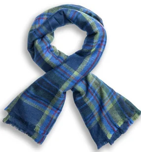 Szal Lee Check Scarf LW0266ML - Apaszki i szaliki damskie - miniaturka - grafika 1