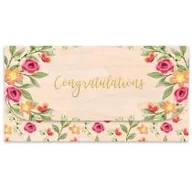 Powieści i opowiadania - Koperta upominkowa drewniana Gratulacje - miniaturka - grafika 1