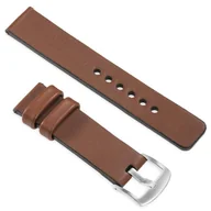 Akcesoria do pulsometrów i zegarków sportowych - moVear uStrap S1 Skórzany pasek do Garmin Fenix 6X / 5X / 3 - Pro, Plus, Solar (koperta 51mm) z adapterem QuickFit 26mm | Brązowy - miniaturka - grafika 1