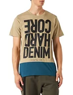 Koszulki męskie - G-STAR RAW Hcd Color Block R T t-shirt męski, beżowy/khaki (Tree House C372-c941), S - miniaturka - grafika 1