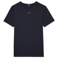 Koszulki sportowe męskie - Koszulka męska 4F Tshirt Fnk M0975 Rozmiar: L-XL / Kolor: czarny - miniaturka - grafika 1