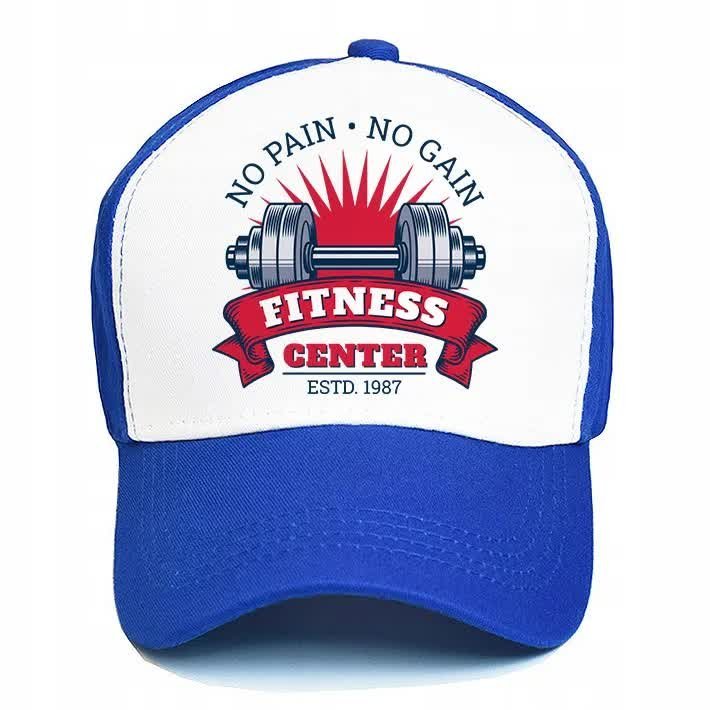 Czapka Atrament Daszek Fitness NO PAIN NO GAIN Wz