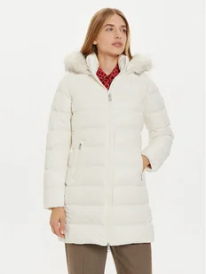 Tommy Hilfiger Kurtka puchowa WW0WW43122 Écru Regular Fit - Kurtki damskie - miniaturka - grafika 1