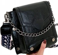 Torebki damskie - Damska Torebka Listonoszka Skórzana Mała Retro - miniaturka - grafika 1