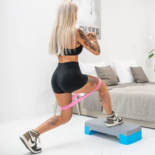 Zestaw 5 różowych taśm oporowych 600 x 50 mm - Marbo Sport - Gumy, taśmy, ekspandery - miniaturka - grafika 4