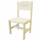 Zestawy mebli dla dzieci - KRZESEŁKO DLA JUNIORA PEŁNE + GRAWER Z IMIENIEM - miniaturka - grafika 1