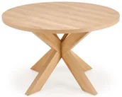 Stoły - Okrągły stół w stylu skandynawskim dąb naturalny N5-T55 - miniaturka - grafika 1
