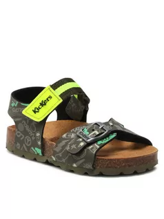 Buty dla chłopców - Kickers Sandały Sostreet 894910-30 M Zielony - grafika 1