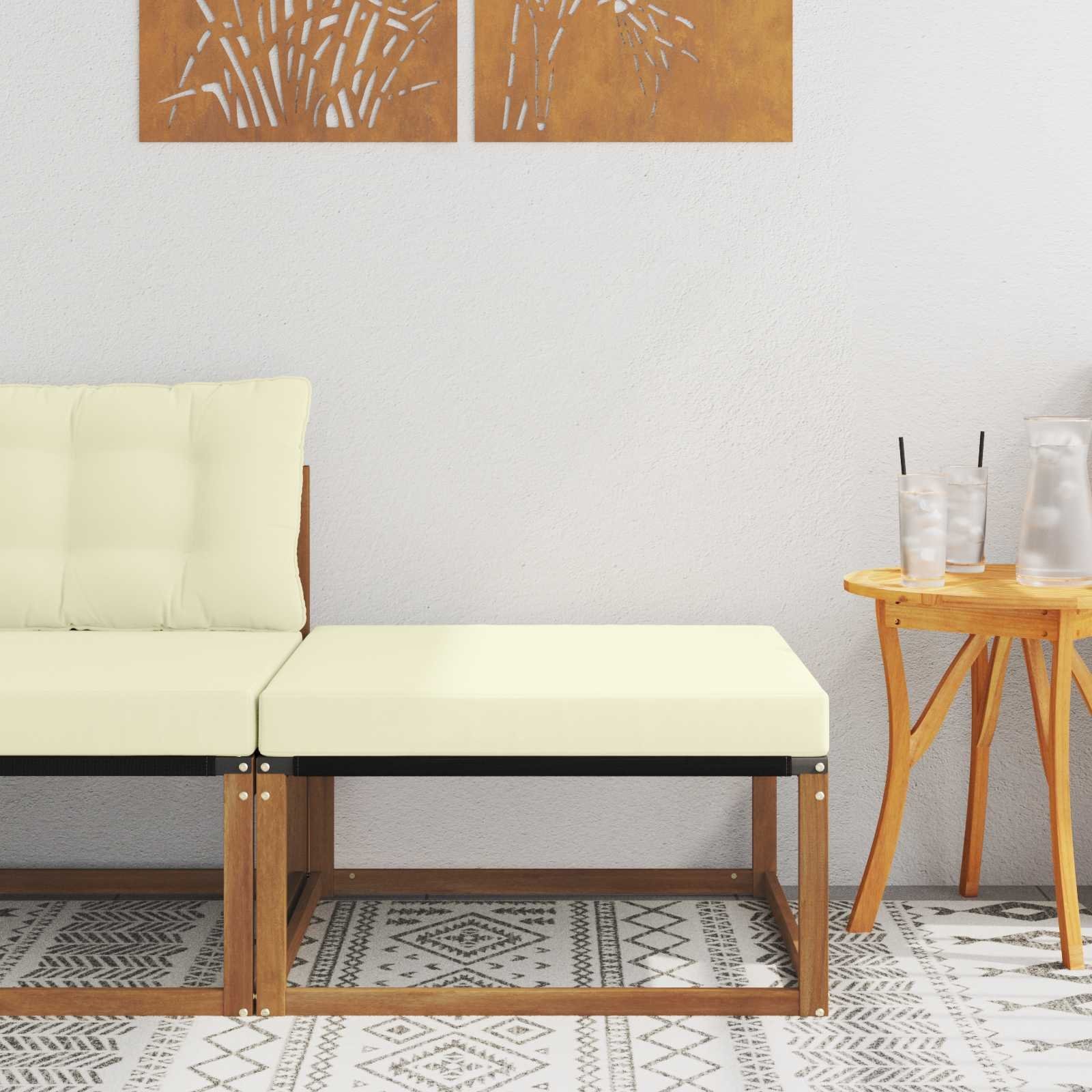 vidaXL Pufa na zewnątrz Lite Drewno Akacji