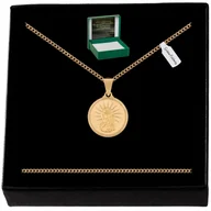 Biżuteria dla dzieci - Złoty Łańcuszek Pancerka Medalik 925 + Grawer Komunia Chrzest Bierzmowanie - miniaturka - grafika 1