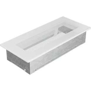 Kratki.pl KRATKA KOMINKOWA PROSTOKĄTNA BIAŁA 110X240 MM 24B - Akcesoria kominkowe - miniaturka - grafika 1