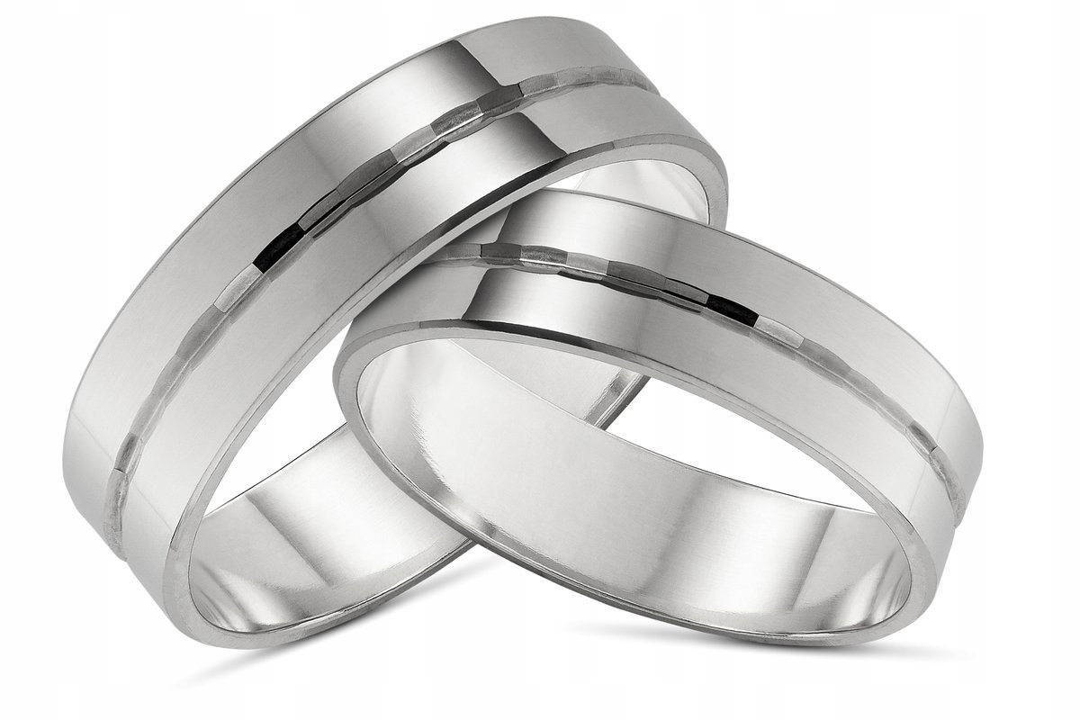Obrączka srebrna próba 925+GRAWER 4mm OB51 ŚLUB