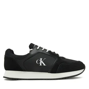 Sneakersy Calvin Klein Jeans Retro Sock Runner Mg YM0YM01152 Czarny - Sneakersy męskie - miniaturka - grafika 1