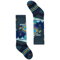 Skarpetki męskie - Skarpety damskie Smartwool Kids' Wintersport Full Cushion Mountain Moose OTC Socks Rozmiar skarpet: 29-32 / Kolor: niebieski - miniaturka - grafika 1