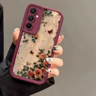 Etui i futerały do telefonów - TEMU Etui na telefon: Ochronne etui pasujące do for for Galaxy A55/A16/A05s/A26/A36/A56/A53/A51/A52/A52s/A54, Elegancki wzór róży, Uroczy i stylowy - miniaturka - grafika 1