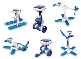 Ikonka Ikonka Roboty solarne 6w1 Solar Kit wiatrak helikopter auto robot 2111 - Zabawki interaktywne dla dzieci - miniaturka - grafika 1
