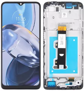 Oryginalny wyświetlacz LCD + ekran dotykowy Motorola Moto E22 E22i (Regenerowany) Ramka czarna - Części serwisowe do telefonów - miniaturka - grafika 1