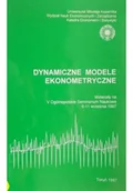 Ekonomia - Dynamiczne modele ekonometryczne - miniaturka - grafika 1