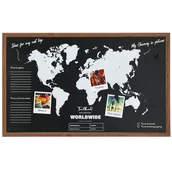 Tablice i flipcharty - Tablica magnetyczna z mapą świata 78x48 cm - miniaturka - grafika 1