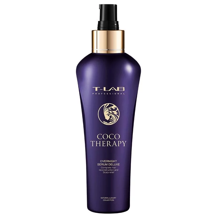 T-LAB T-LAB Pielęgnacja włosów Coco Therapy Overnight Serum Deluxe 150 ml