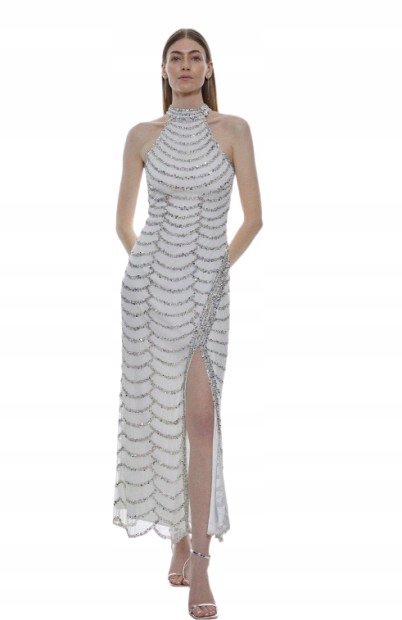 KAREN MILLEN SUKIENKA GLAMOUR KOKTAJLOWA 40 1Y1T