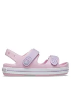 Buty dla dziewczynek - Crocs Sandały Crocband Cruiser Sandal Kids 209423 Różowy - miniaturka - grafika 1