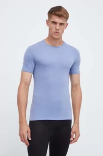 Bielizna sportowa męska - Icebreaker t-shirt funkcyjny Anatomica kolor niebieski - grafika 1