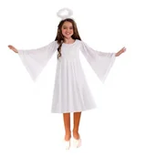 Stroje karnawałowe - Strój Aniołek Super ST755 122/128 Aniołka + aureolka aureola Anielica Jasełka - miniaturka - grafika 1