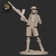 Figurki dla dzieci - Wargamer, Figurka, Emm a, the Desert Rat, 28 mm - miniaturka - grafika 1