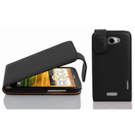 Etui i futerały do telefonów - Etui Cadorabo do HTC ONE X / X+ w kolorze OXID BLACK Etui na telefon komórkowy z klapką wykonane z teksturowanej sztucznej skóry Etui Etui ochronne Etui z klapką w stylu książki - miniaturka - grafika 1