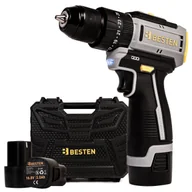 Wiertarko-wkrętarki akumulatorowe - BESTEN BE-2886 Wkrętarka bezszczotkowa 16,8 V 2× akumulator 2.0 Ah, udar, LED, moment 50 Nm, walizka + 70 akcesoriów - miniaturka - grafika 1