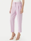 Spodnie damskie - BOSS Spodnie materiałowe Tapiah 50490037 Fioletowy Regular Fit - miniaturka - grafika 1