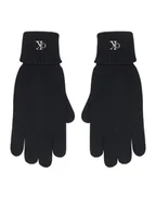Rękawiczki - Calvin Klein Rękawiczki Damskie LV14F8021G Czarny - miniaturka - grafika 1