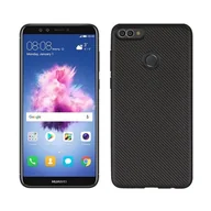 Etui i futerały do telefonów - NoName Etui Carbon Fiber Huawei Y9 2018 czarne/black - miniaturka - grafika 1