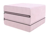 Materace turystyczne - Materac turystyczny 80x200x14 rozkładany Kolor: Pudrowy róż - miniaturka - grafika 1