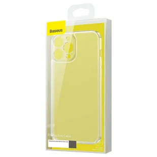 Baseus Frosted Glass Case etui pokrowiec do iPhone 13 Pro sztywna obudowa z żelową ramką przezroczysty (ARWS000702) - Etui i futerały do telefonów - miniaturka - grafika 5