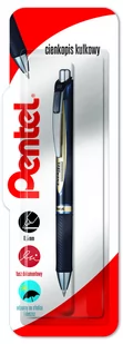Pentel Cienkopis kulkowy Energel BLP75 0,5mm nieb. BLP75-C - Długopisy - miniaturka - grafika 1