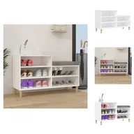 Szafki na buty - vidaXL Stojak na buty biały 102x36x60 cm materiał drewnopochodny - Stojaki i szafki na buty - miniaturka - grafika 1