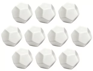 Kostki do gry bez symboli BIAŁE K12 Blank 10szt. - Gry planszowe - miniaturka - grafika 1