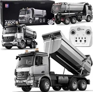 Zabawki zdalnie sterowane - EE Mercedes Arocs METALOWA wywrotka sterowana EE ruchoma naczepa 1:20 RC0667 - miniaturka - grafika 1