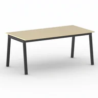 Stoły i stoliki do biura - B2B Partner Stół PRIMO BASIC z czarnym stelażem, 1800 x 900 x 750 mm, brzoza 499337 - miniaturka - grafika 1